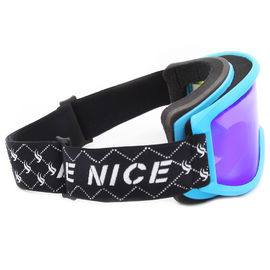 Lente desmontable polarizada color azul de la PC de la capa doble de las gafas de la snowboard proveedor