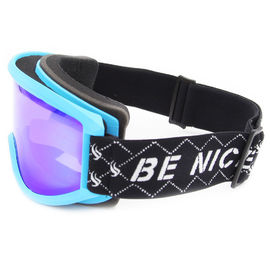 Lente desmontable polarizada color azul de la PC de la capa doble de las gafas de la snowboard proveedor