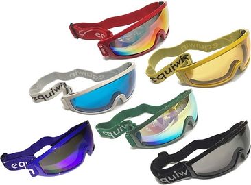Vidrios a prueba de viento/impermeables a la arena de las gafas del deporte del jinete del caballo con la correa ajustable proveedor