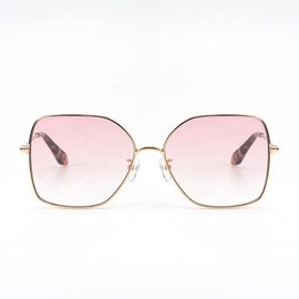 Gafas de sol formadas Pentágono elegantes del metal de las mujeres de las gafas de sol de la forma de vida de las señoras de encargo proveedor