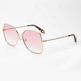 Gafas de sol formadas Pentágono elegantes del metal de las mujeres de las gafas de sol de la forma de vida de las señoras de encargo proveedor