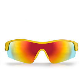 Extremidad anti polarizada color amarillo del brazo del silicón del resbalón de la lente permutable de la PC de las gafas de sol proveedor