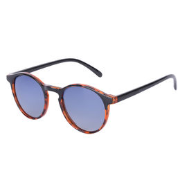 Las gafas de sol de la forma de vida de la forma redonda modificaron las lentes de Hd para requisitos particulares Vision de la capa de espejo del logotipo proveedor