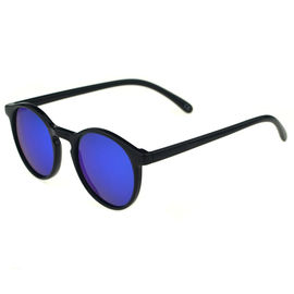 Las gafas de sol de la forma de vida de la forma redonda modificaron las lentes de Hd para requisitos particulares Vision de la capa de espejo del logotipo proveedor